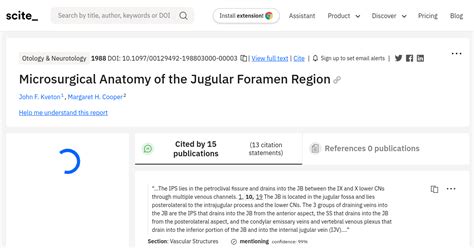 Microsurgical Anatomy Of The Jugular Foramen Region Scite Report