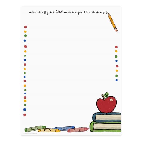 Buy Teacher Letterhead 50 Sheets 8 5 X 11 Whimsical Classroom