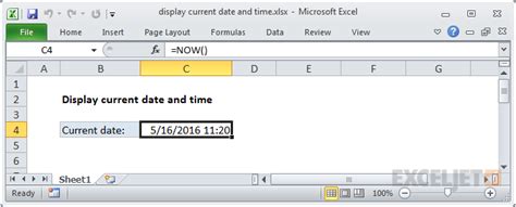 How To Use Current Date In Excel Formula Printable Timeline Templates