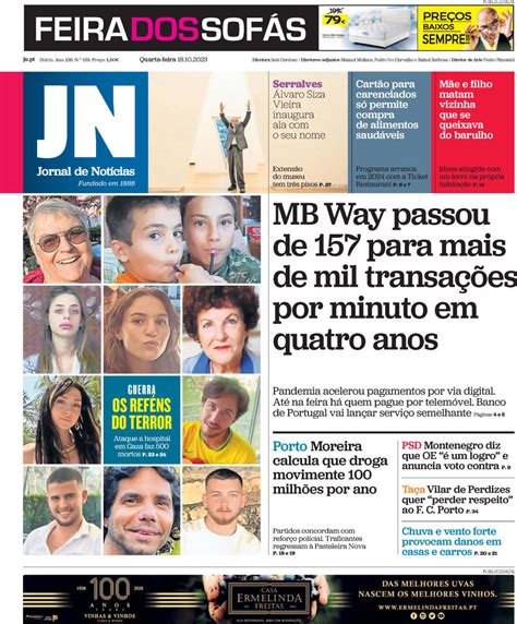 Capa Jornal De Not Cias Outubro Capasjornais Pt