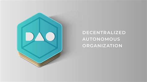 Vector Logo Dao Descentralizado Autónomo Organización Inteligente