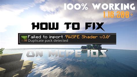 How To Fix Failed To Import Error On Minecraft IOS 1 16 100