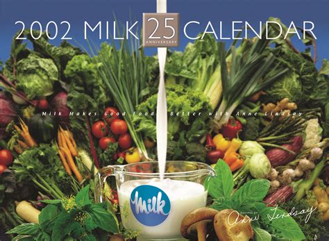 Dairy Goodness Milk Recipes Calendar