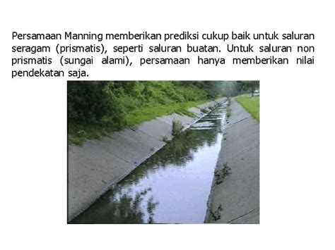 Persamaan Manning Saluran Komposit Energi Spesifik Kuliah Hidraulika