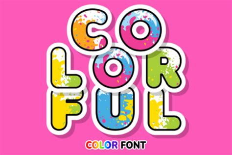 Colorful Font - Font Canyon