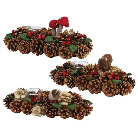 Pinecone Tealight Holder Assorted Designs