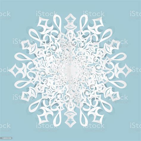 Paper Snowflake Stock Illustration - Download Image Now - Abstract, Art, Backgrounds - iStock