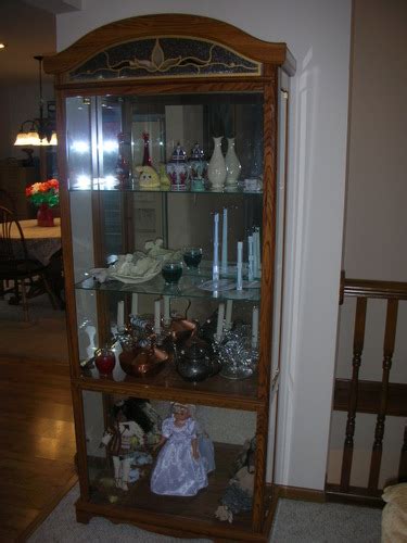 Oak Lighted Curio Cabinet For Sale Online Auctions