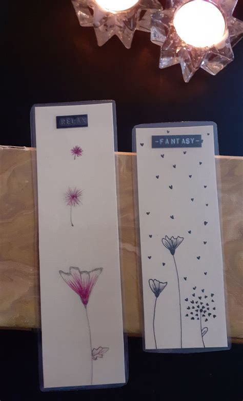 Book Marks Unique Hand Made Laminated Flowers And Text Etsy Canada