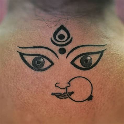 Behind Ear Maa Tattoo Designs Kali Tattoo Indian Tattoo Design