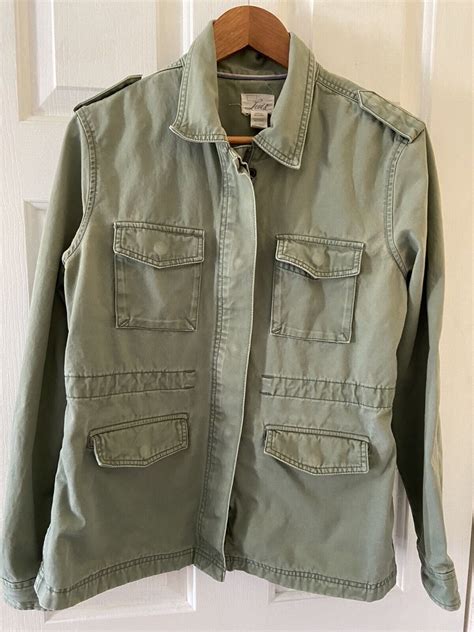 Levis Military Field Jacket L Olive Green Cotton Util Gem