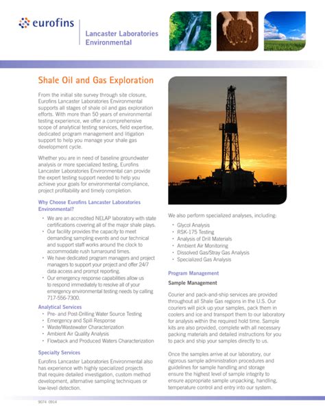 Shale Oil And Gas Exploration