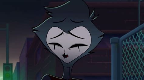 A Cartoon Character With Black Hair And An Evil Look On Her Face