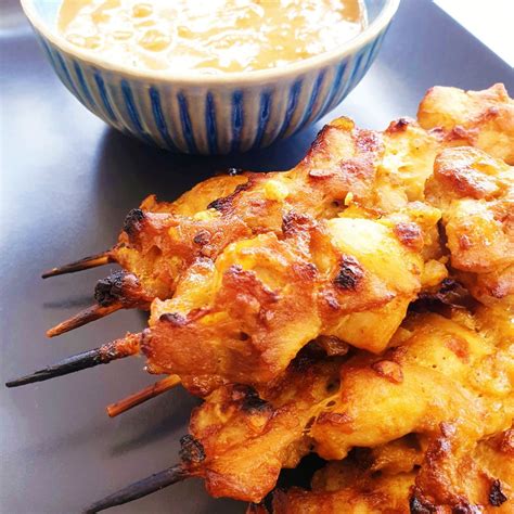 Chicken Satay Skewers (2 ingredients) – Feast Glorious Feast