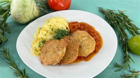 Kohlrabi Schnitzel Piccata Mit Tomaten Zucchini So E Rezepte