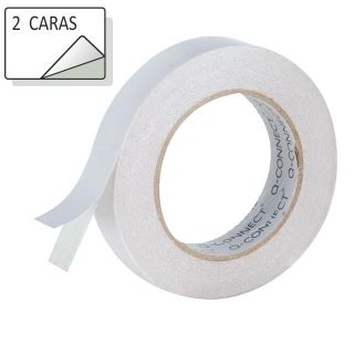 Cinta Adhesiva Q Connect Doble Cara 25 Mm X 33 Mts