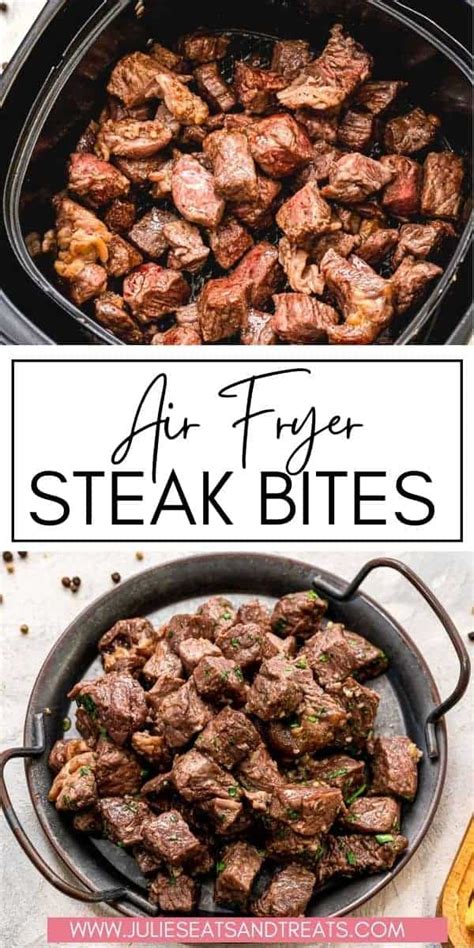 Air Fryer Steak Bites With Garlic Butter Julie S Eats Treats