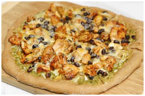 Proceed With Caution Southwestern Chicken Pizza With Tomatillo Salsa