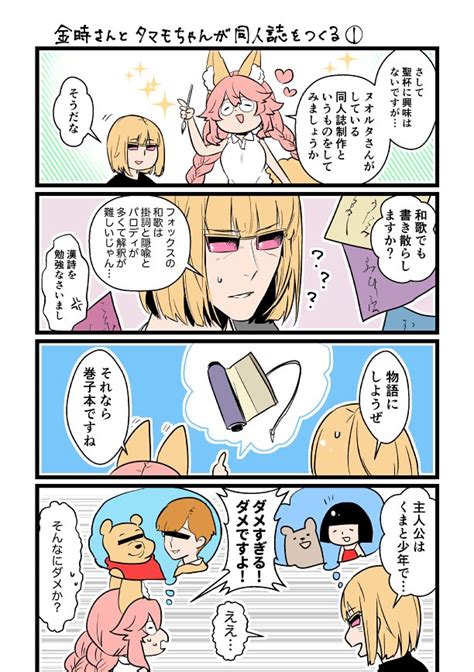 【fgo】同人誌を作る金時さんとタマモちゃん