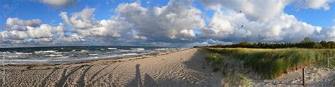 Ostsee Panorama Strand Stock Foto Adobe Stock