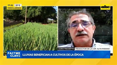 Video lluvias benefician a cultivos de la época Factor Clave ABC Color