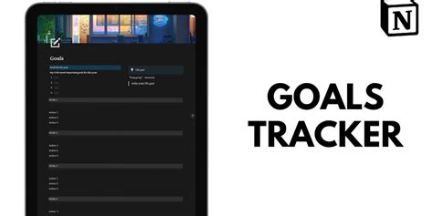 Notion Goals Tracker template - Product Information, Latest Updates ...