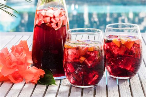 Hibiscus Iced Tea Strawberry Sangria Recipe Luzianne Tea