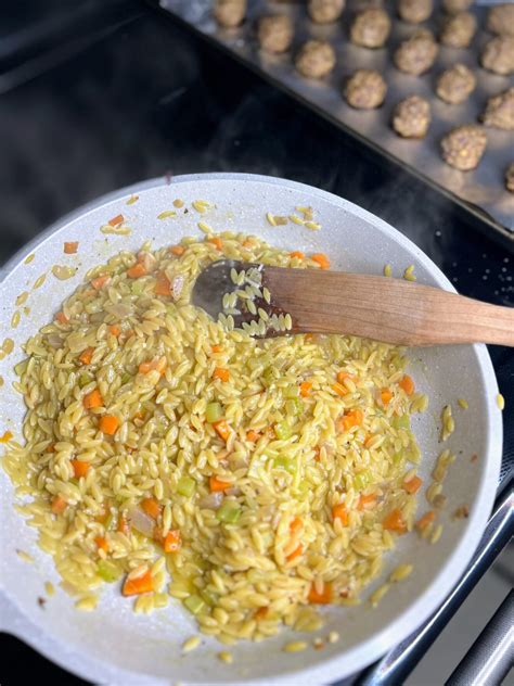 Italian Wedding Soup Orzo · Jess in the Kitchen