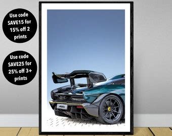 Mclaren Senna Poster Etsy Uk