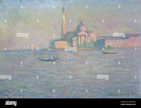 The Church Of San Giorgio Maggiore In Venice Oil On Canvas Painting By