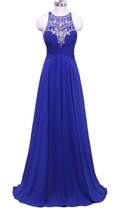 Gorgeous O Neck Evening Dresses Sexy A Line Prom Dresses See Through