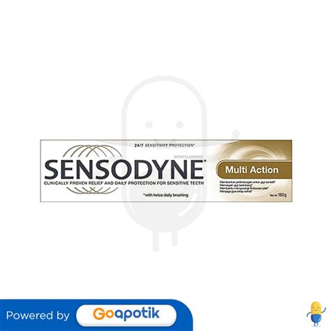 Sensodyne Multi Action 160 Gram Tube Kegunaan Efek Samping Dosis