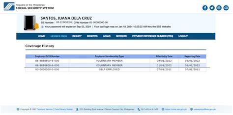 print  sss employment history  sss website  sss