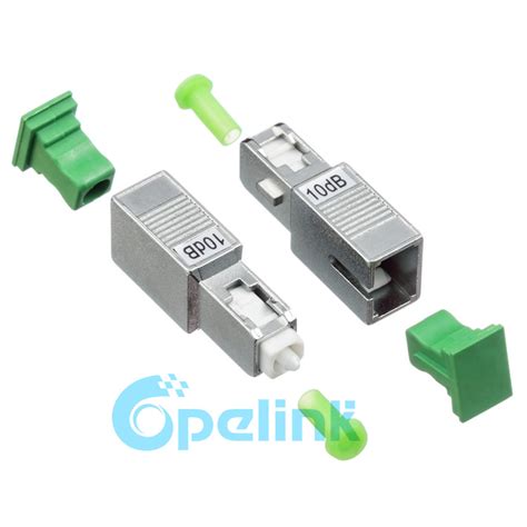 Sc Apc Sc Apc Metal Connector Type Fiber Optic Attenuator Plug In