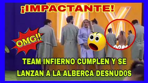 Impactante Team Infierno Cumple Y Se Lanzan A La Alberca D Snud S