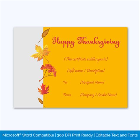 A Yellow And Orange Thanksgiving Card With Autumn Leaves On The Front