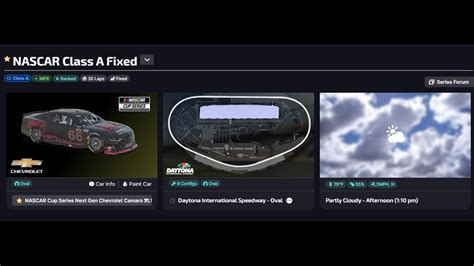 Iracing Nascar Class A Fixed Race Daytona International Speedway