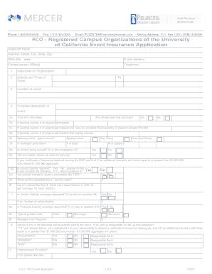 Fillable Online Uc Rsoapplicationform Fax Email Print Pdffiller