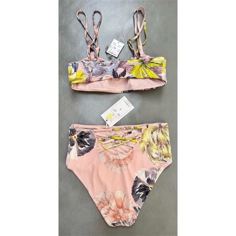 Tinibikini Swim Tinibikini High Waist Floral Bikini Poshmark