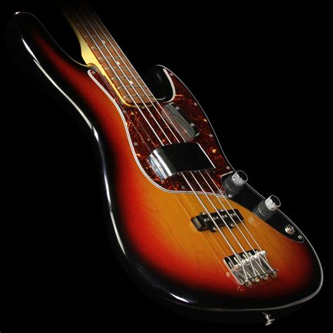 Used 2011 Fender American Vintage 62 Jazz Bass 3 Tone Sunburst The