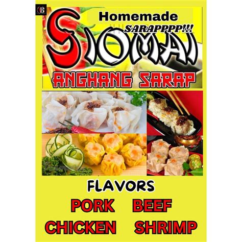 Laminated SIOMAI Signages A4 Size Makapal 250mic Glossy Matibay High