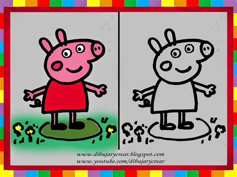 Dibujar Y Crear Como Dibujar A Peppa Pig