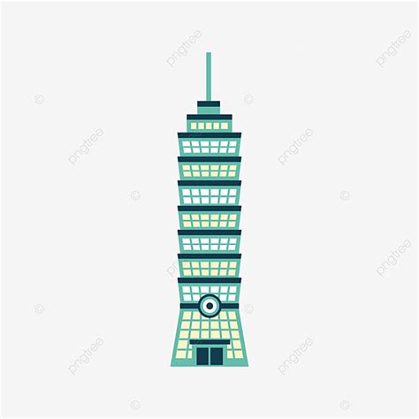 Taipei 101 Vector Hd Png Images Taipei 101 101 Architecture