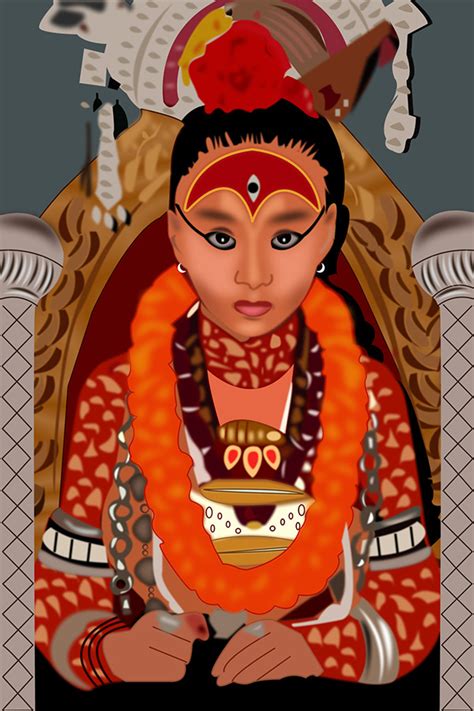 Living Goddess Kumari Vector on Behance