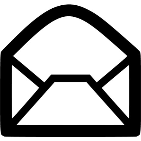 Email Icon Black And White Png