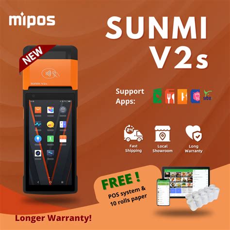 Sunmi V S Gb New Model Mobile Handheld Pos Terminal With Printer