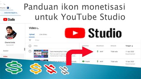 Mengenal Ikon Ikon Monetisasi Di Studio Youtube YouTube