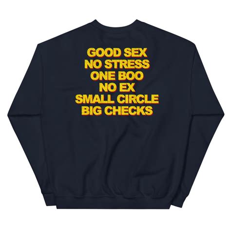 Good Sex No Stress One Boo No Ex Yg Sweatshirt Stay Dangerous Shirt