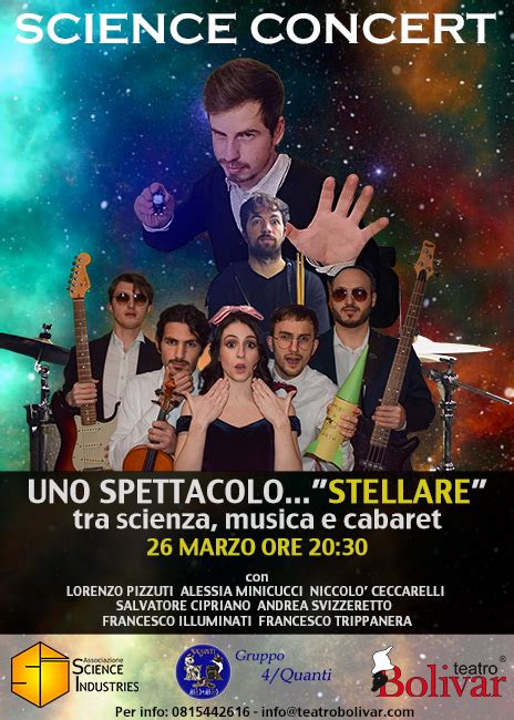 AL TEATRO BOLIVAR ARRIVA SCIENCE CONCERT Senza Linea