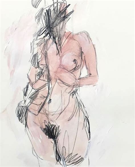 Elly Smallwood Nude Artwork Figure Study Watercolor Sketch Art